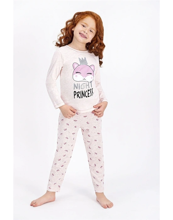Rolypoly Night Princess Pembemelanj Kız Çocuk Pijama Takımı