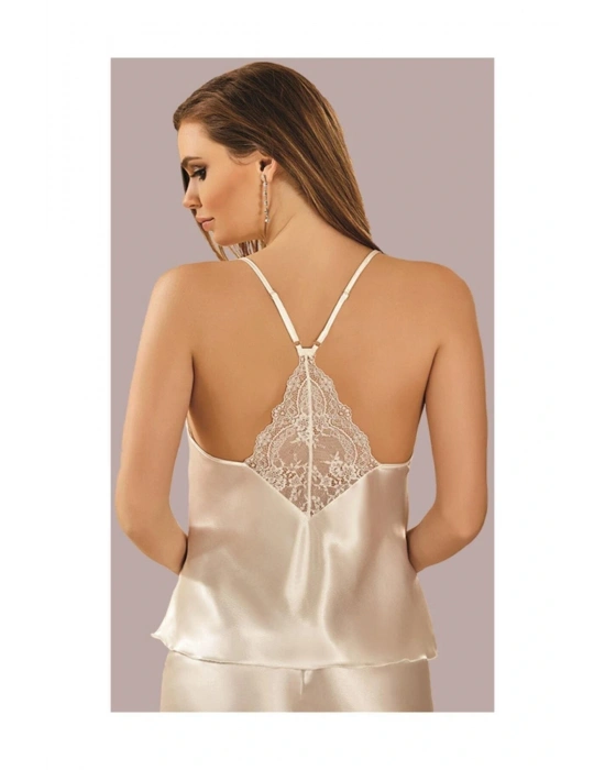 Kadın Fevkalade Saten Gecelik Şortlu Takım Yeni Sezon