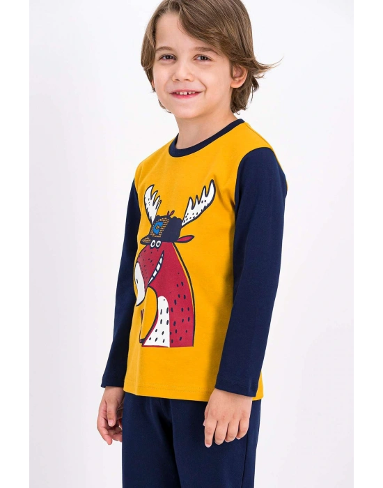 Rolypoly Winter Deer Hardal Erkek Çocuk Pijama Takımı