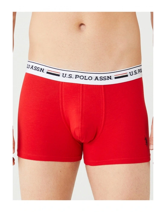 Erkek Kırmızı - Gri Melanj - Lacivert 3 Lü Boxer 80431