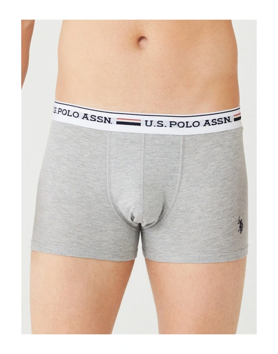 Erkek Kırmızı - Gri Melanj - Lacivert 3 Lü Boxer 80431