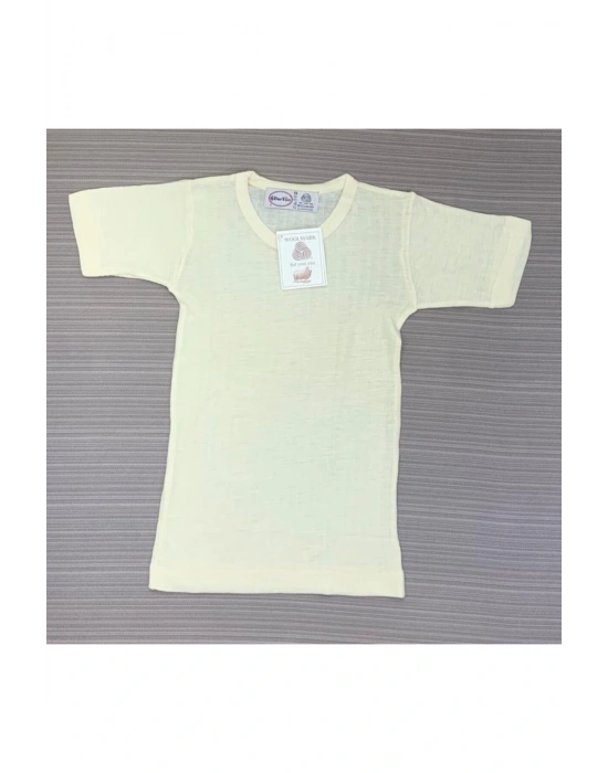 Unisex Çocuk Ekru Fanila