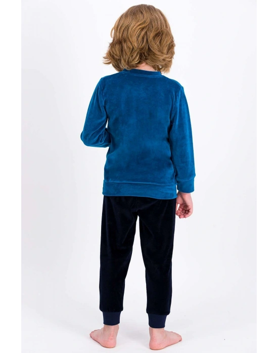 Rolypoly Super Petrol Erkek Çocuk Kadife Eşofman Takımı