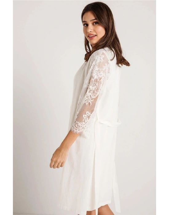 Lohusa Pamuklu Gecelik Sabahlık Takım 26414