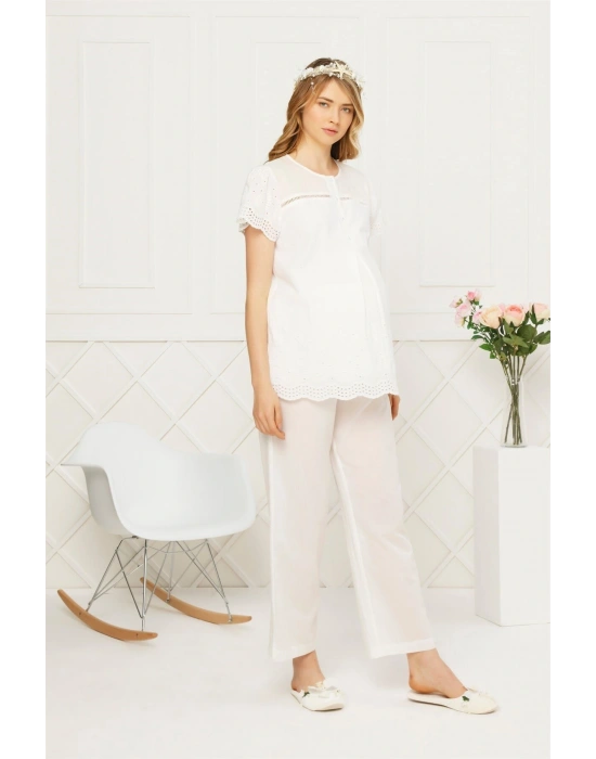 Beyaz Pijama Takım 21aqu0021515