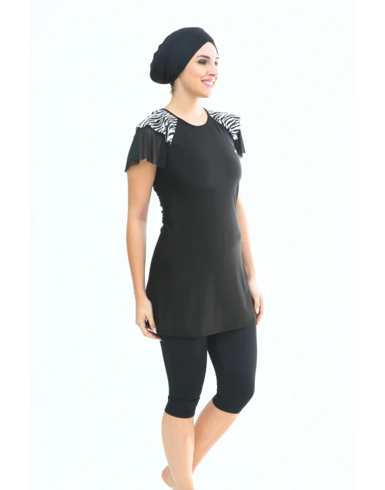 Kadın Siyah Yüzücü Mayo Yeni Sezon