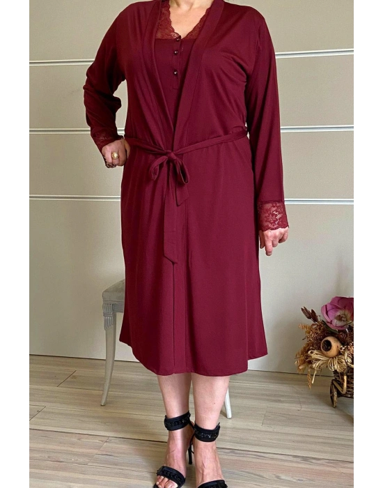 Kadın Bordo 91-535 Lohusa Sabahlik