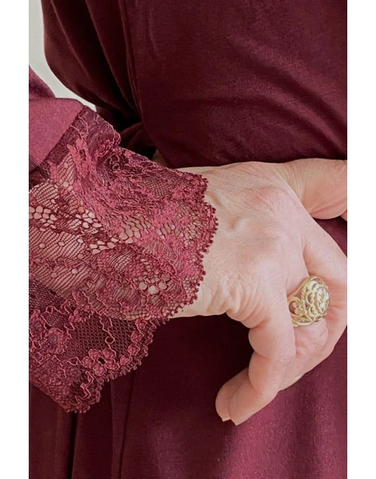 Kadın Bordo 91-535 Lohusa Sabahlik