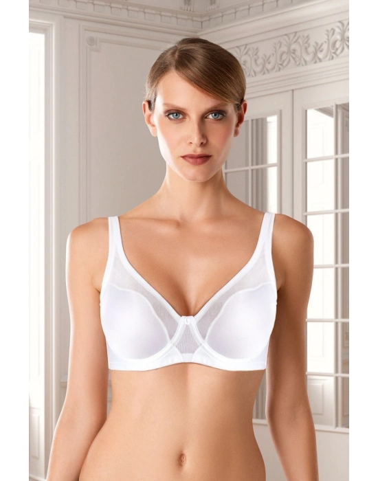 Kadın Beyaz 7021 Balenli Toparlayıcı Minimizer Sütyen