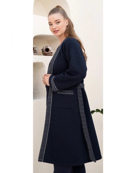 Aqua 22075 Kadın Sabahlık -lacivert