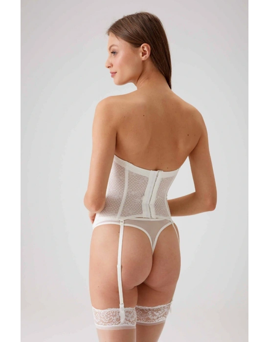 Kadın Ekru 4039 Cinderella Balenli Destekli Büstiyer Takımı
