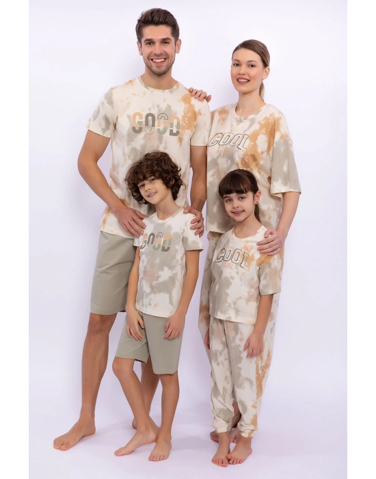 Cool Girl Fildişi Salaş Kız Çocuk Pijama Takımı