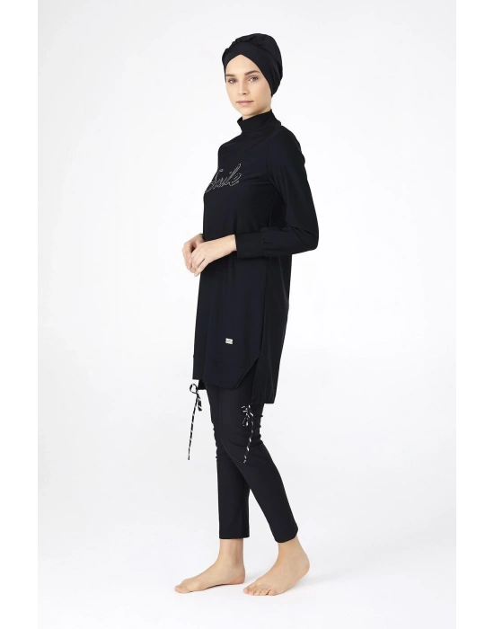 Tasarım Smile Likralı Tam Kapalı Tesettür Mayo 4241