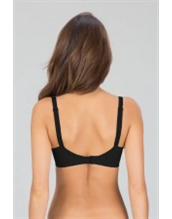 Kadın Siyah Desteksiz Yumuşak Kaplı Balenli Sütyen