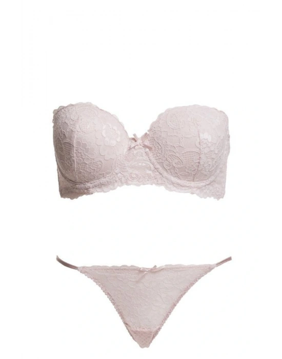 Kadın Straplez Destekli Sütyen Takım 4032