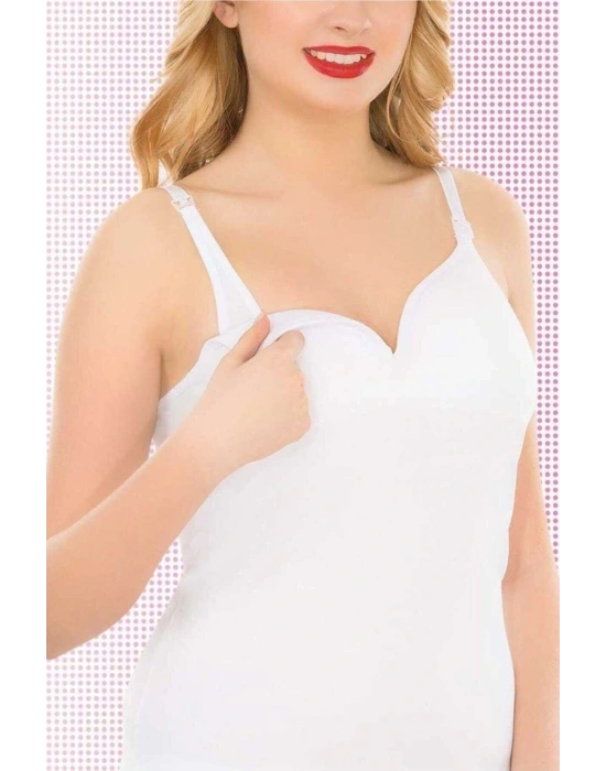 Kadın Lohusa Modal Emzirme Kaplı Atlet