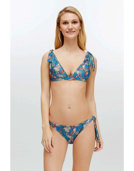 Kadın Mavi Bikini Takım