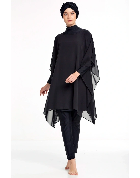 Özel Tasarım Tül Tesettür Pareo Mayo 6038