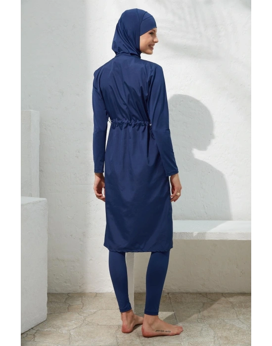 Uzun Kol Paraşüt Fermuarlı Tesettür