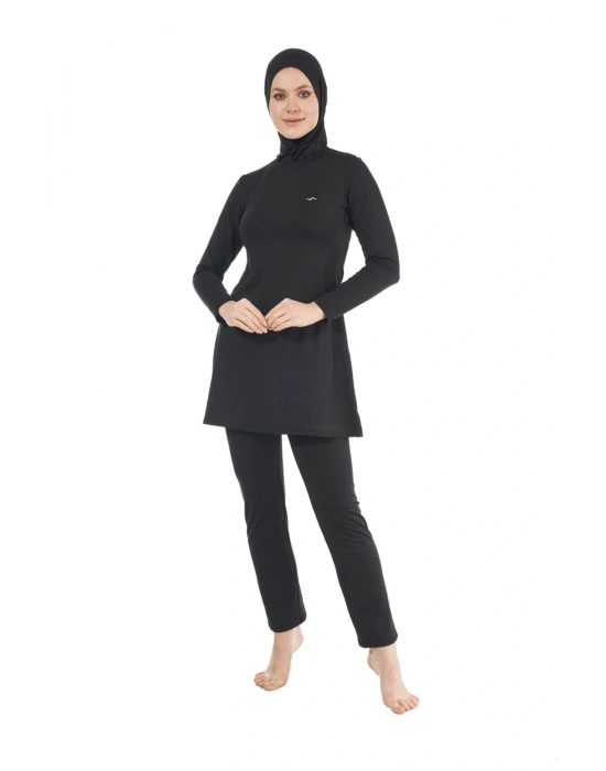 Kadın Tam Kapalı Tesettür Mayo - Siyah