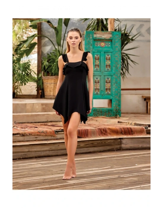 Tasarım Askılı Hızlı Kuruyan Kadun Etekli Mayo 3145