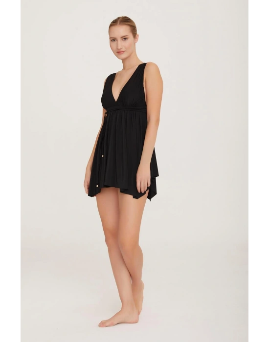 Özel Tasarım Su Tutmayan Kumaş Kadın Etekli Mayo 3580