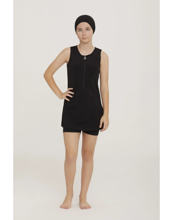 Fermmuar Detaylı Taytlı Mayo