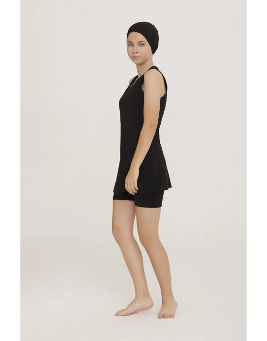 Fermmuar Detaylı Taytlı Mayo