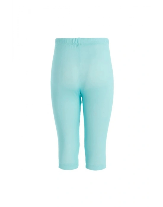 Baskılı Kız Çocuk Yarım Tesettür Mayo 5913