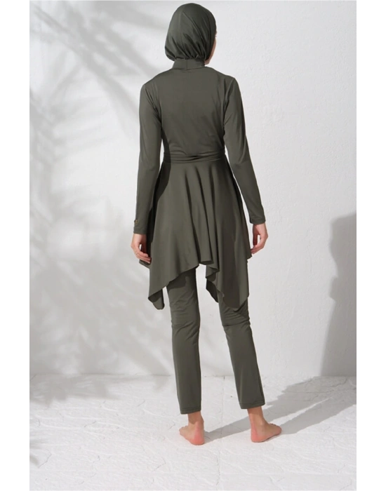 Uzun Kollu Volanlı Tesettür Mayo 231916