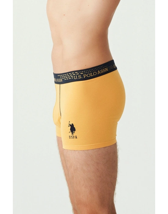 Erkek Saks - Lacivert - Sarı 3 Lü Boxer 80178