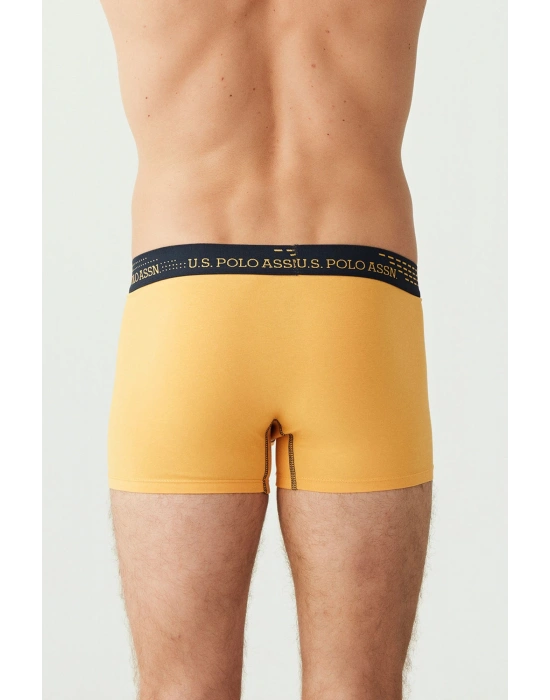 Erkek Saks - Lacivert - Sarı 3 Lü Boxer 80178
