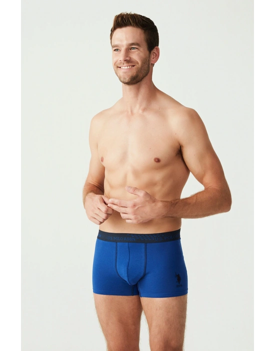 Erkek Saks - Lacivert - Sarı 3 Lü Boxer 80178