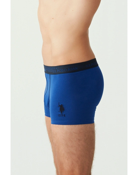 Erkek Saks - Lacivert - Sarı 3 Lü Boxer 80178