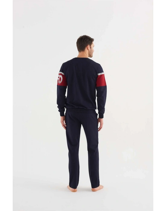 18614 Erkek Lacivert Ev Giyim Alt Üst Takım Us.polo18614