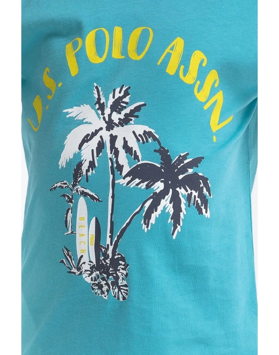 U.s. Polo Assn Tropical Cam Göbeği Erkek Çocuk Bermuda Takım