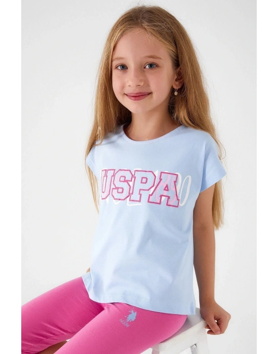 Tiny Sea Blue Mavi Kız Çocuk Kapri Takım