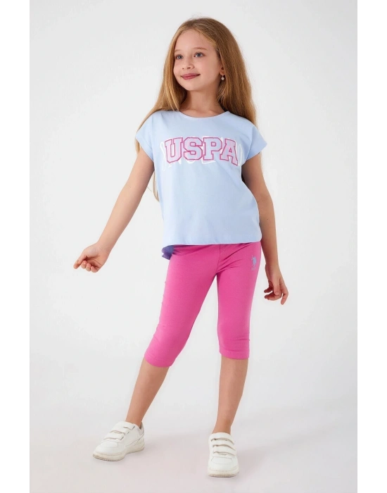 Tiny Sea Blue Mavi Kız Çocuk Kapri Takım