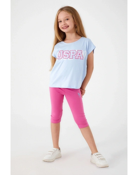 Tiny Sea Blue Mavi Kız Çocuk Kapri Takım