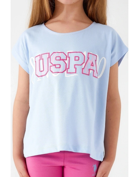 Tiny Sea Blue Mavi Kız Çocuk Kapri Takım