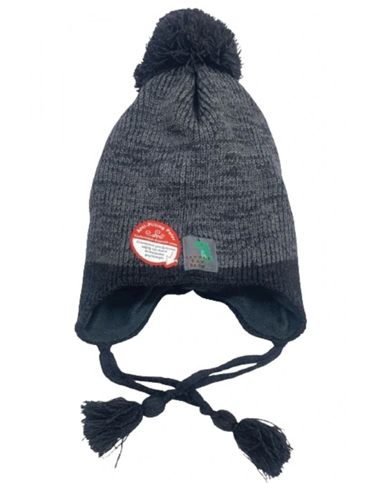 Kulaklı Bere Erkek Çocuk ( 4-8 Yaş) K22130-07 Antrasit