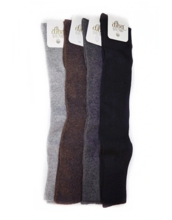 3 Adet Lambswool Yün Kışlık Kadın Diz Çorap