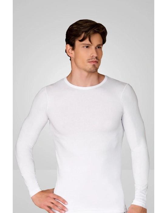 Erkek Atlet Uzun Kol Bisiklet Yaka Badi Atlet 1025