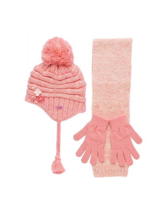 4-8 Yaş Üçlü Takım Pembe K9941