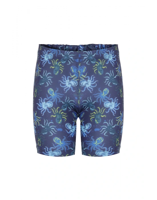 Ahtapot Desenli Çocuk Yüzme Şortu
