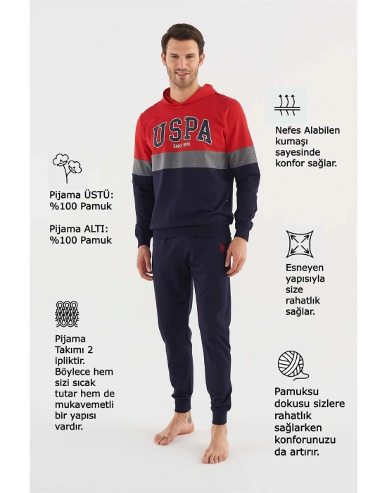 Erkek Kırmızı Pijama Takımı