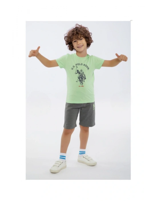 Pamuklu Erkek Çocuk Bermuda Takım