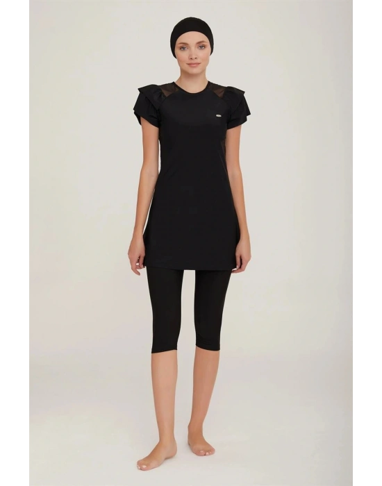 Adesea Kadın Kısa Kollu Taytlı Tesettür Mayo