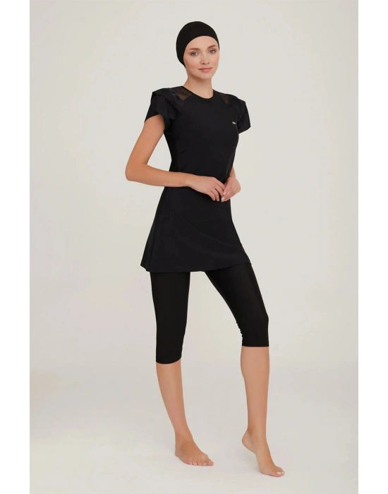 Adesea Kadın Kısa Kollu Taytlı Tesettür Mayo