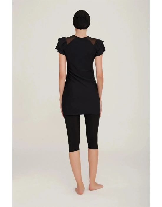 Adesea Kadın Kısa Kollu Taytlı Tesettür Mayo